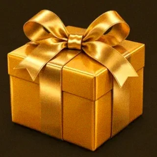 Wrapped gift box — Golden Crown